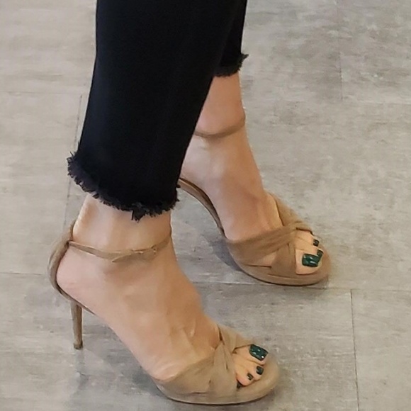 JIMMY CHOO size 39.5 /US 9 tan ren suede NWOT! - Picture 2 of 5